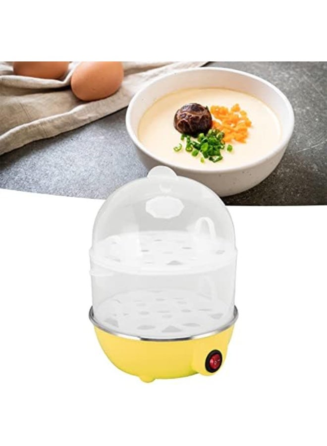 Bukela Electric Egg Cooker with Auto Shut Off Anti Dry Burning 2 Layer Large Capacity Steamer Measuring Cup 14 Hard Boiled Poached Eggs Stainless Steel Breakfast Machine Portable - Image 3